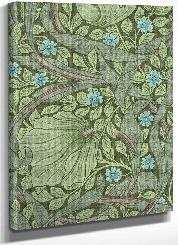 Wallpaper Sample With Forget Me Nots By William Morris Fine Art Print