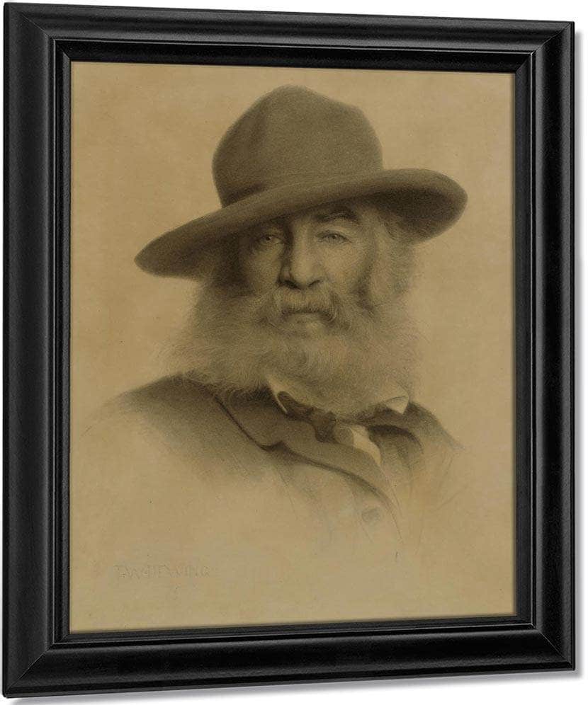Walt Whitman By Thomas Wilmer Dewing Fine Art Print