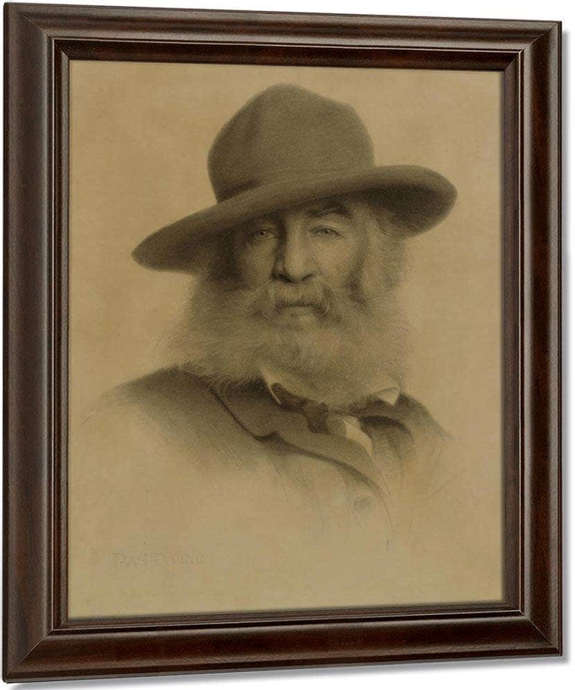 Walt Whitman By Thomas Wilmer Dewing Fine Art Print