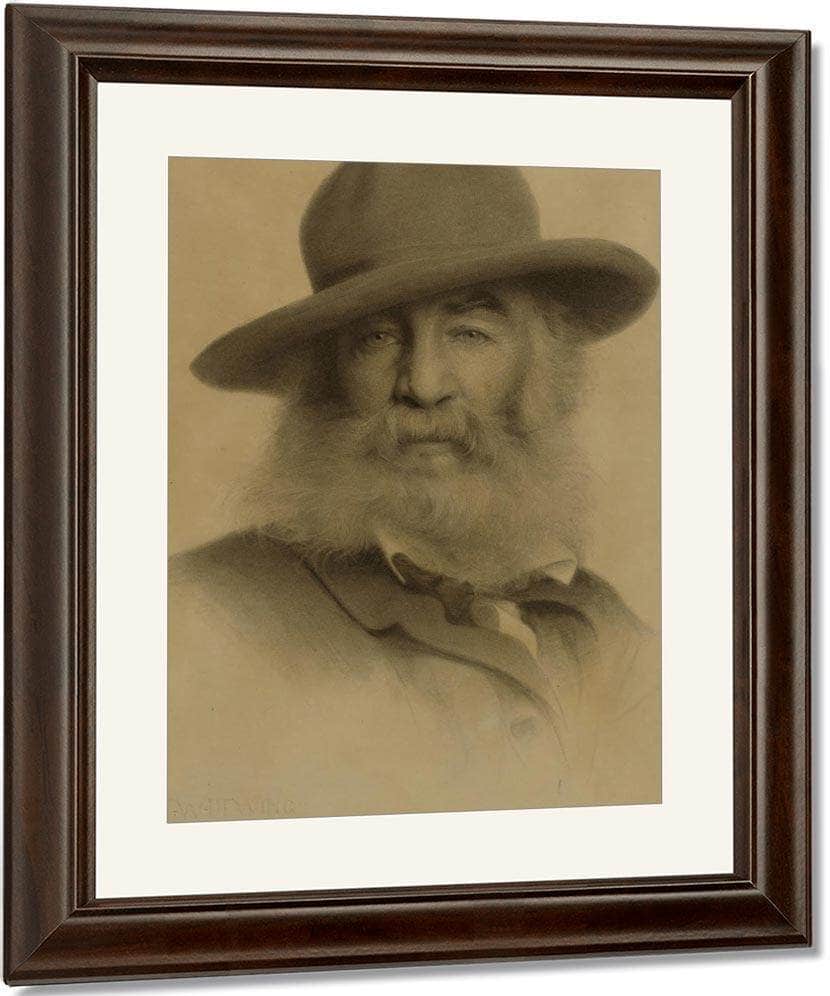 Walt Whitman By Thomas Wilmer Dewing Fine Art Print