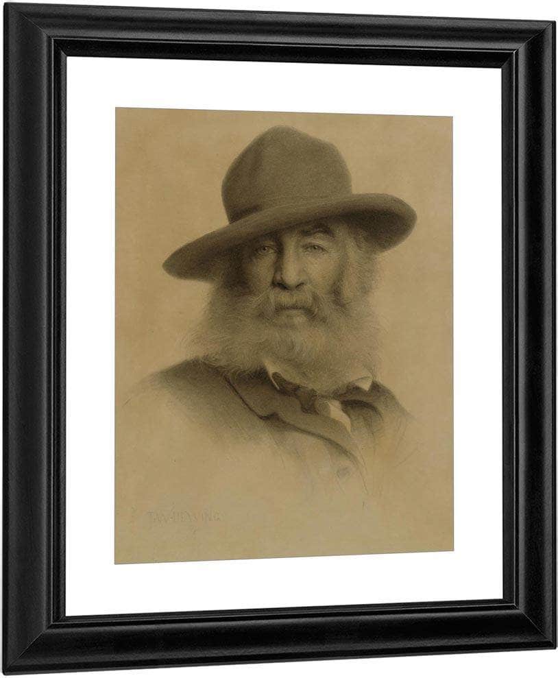 Walt Whitman By Thomas Wilmer Dewing Fine Art Print