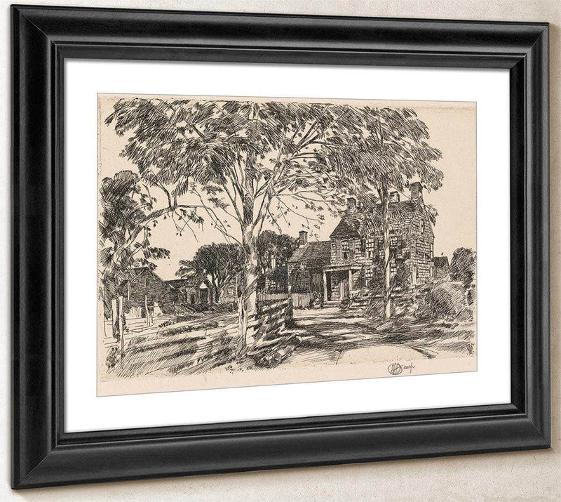 Walt Whitman's Birthplace By Childe Hassam Fine Art Print