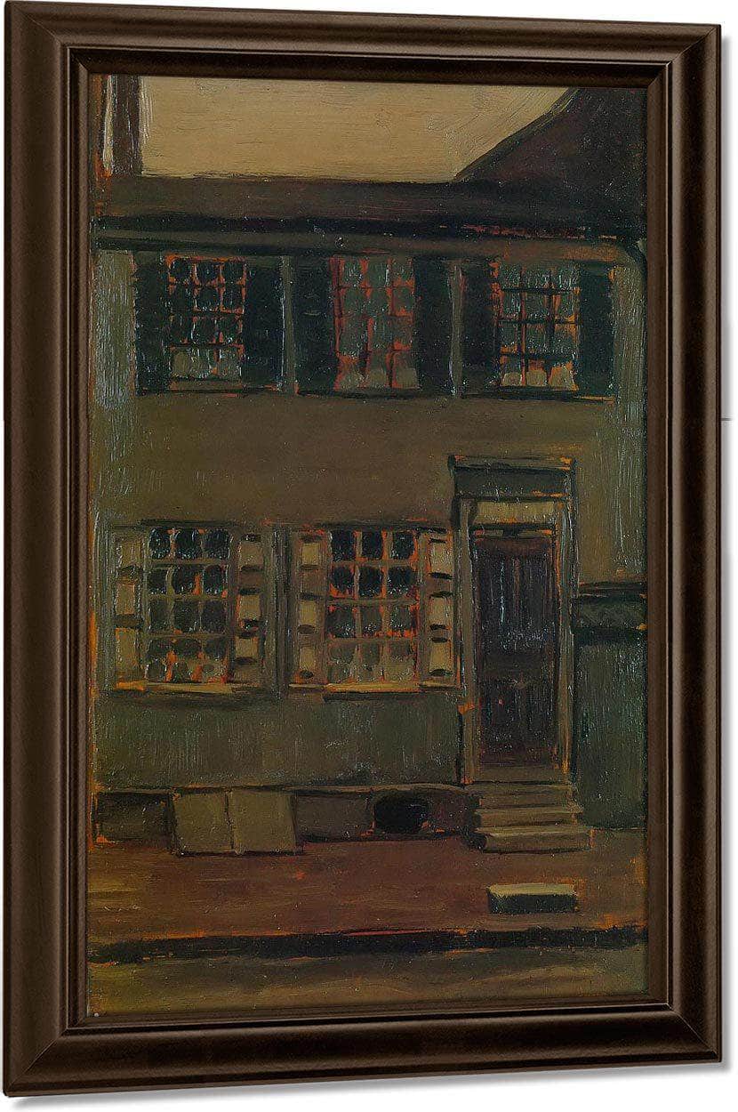 Walt Whitmans House 328 Mickle Street By Marsden Hartley Fine Art Print