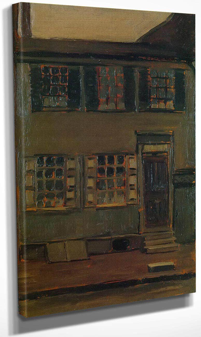 Walt Whitmans House 328 Mickle Street By Marsden Hartley Fine Art Print