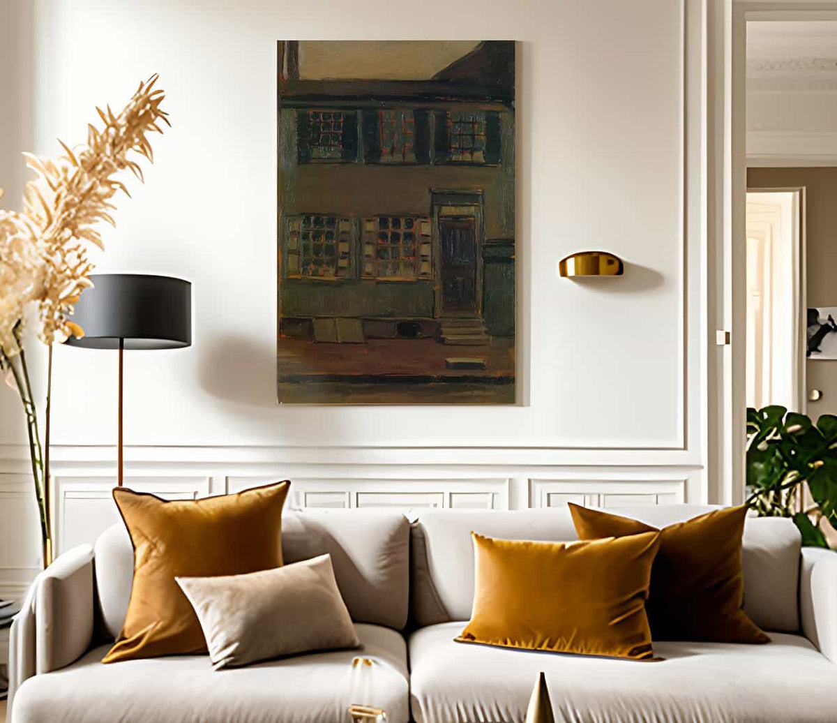 Walt Whitmans House 328 Mickle Street By Marsden Hartley Fine Art Print