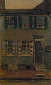 Walt Whitmans House 328 Mickle Street By Marsden Hartley Fine Art Print