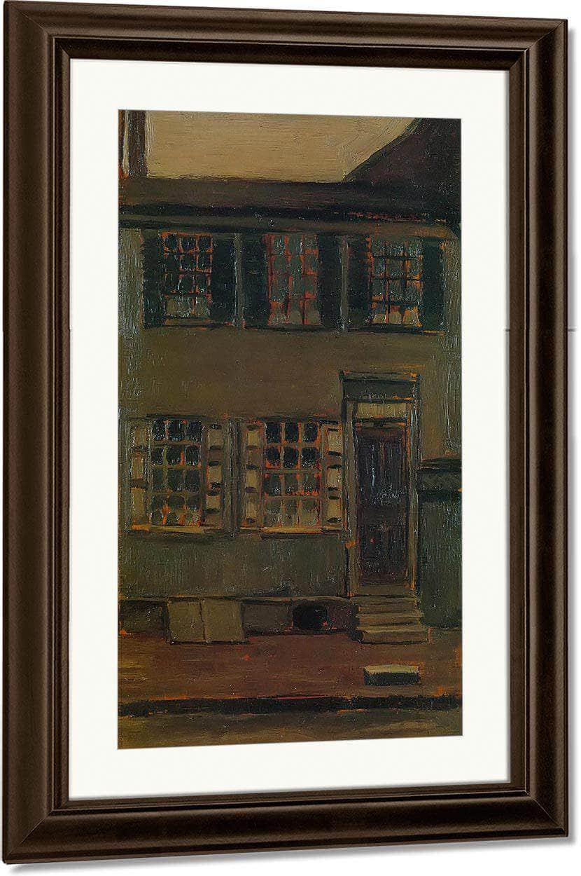 Walt Whitmans House 328 Mickle Street By Marsden Hartley Fine Art Print