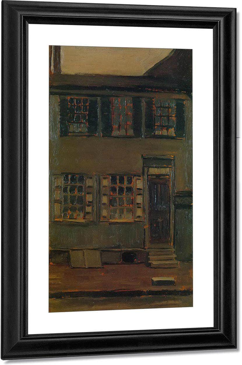 Walt Whitmans House 328 Mickle Street By Marsden Hartley Fine Art Print