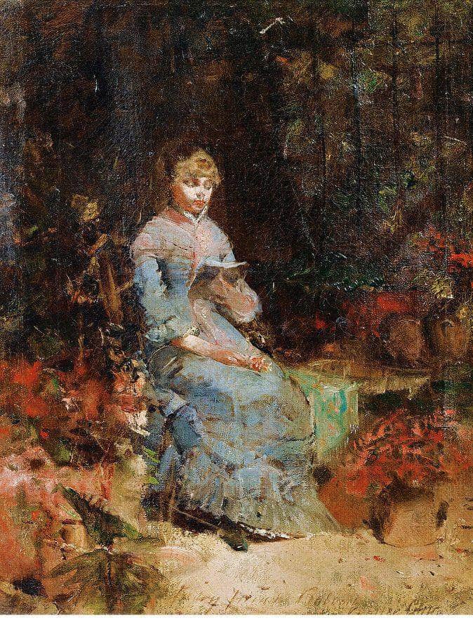 Walter Gay ; Young Woman Reading ; Signed Lower Irght ; Oil On Canvas By Walter Gay Fine Art Print