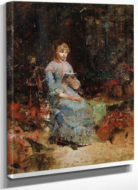 Walter Gay ; Young Woman Reading ; Signed Lower Irght ; Oil On Canvas By Walter Gay Fine Art Print