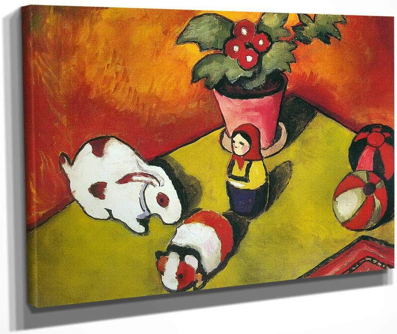 Walters Toys By August Macke Fine Art Print