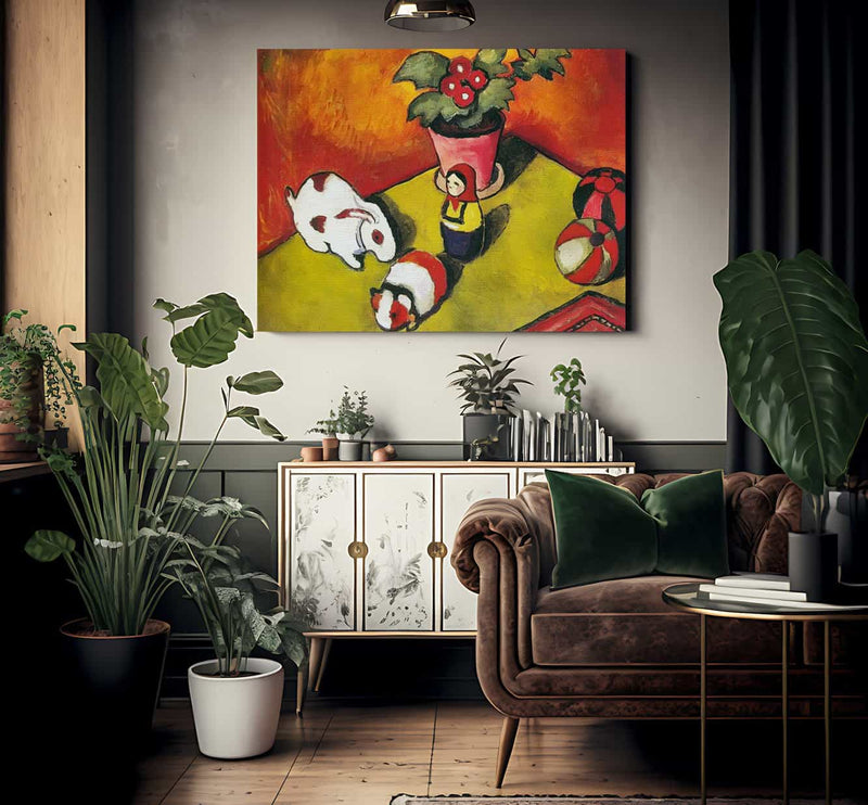 Walters Toys By August Macke Fine Art Print