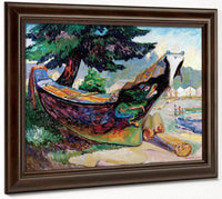 War Canoe Alert Bay 1912 By Emily Carr Fine Art Print