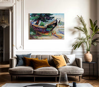 War Canoe Alert Bay 1912 By Emily Carr Fine Art Print