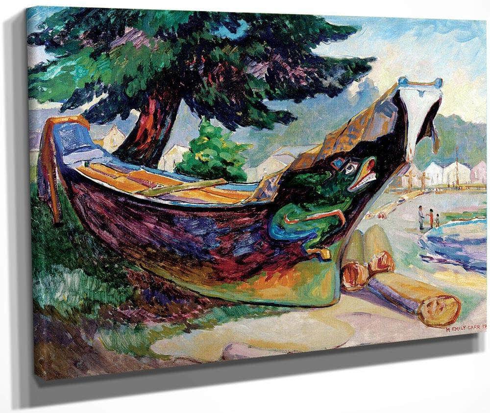 War Canoe Alert Bay 1912 By Emily Carr Fine Art Print