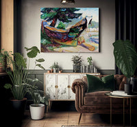 War Canoe Alert Bay 1912 By Emily Carr Fine Art Print