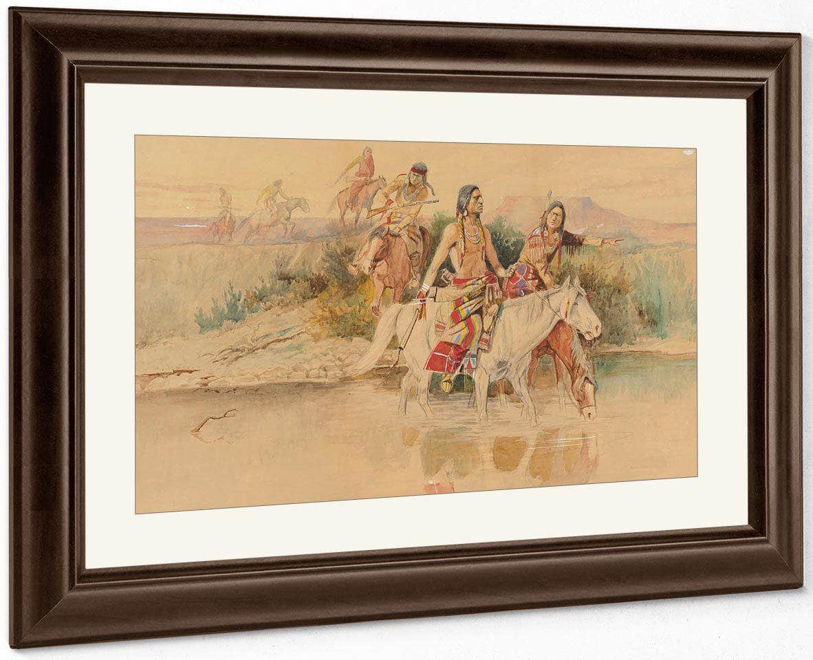 War Party By Charles Marion Russell Fine Art Print