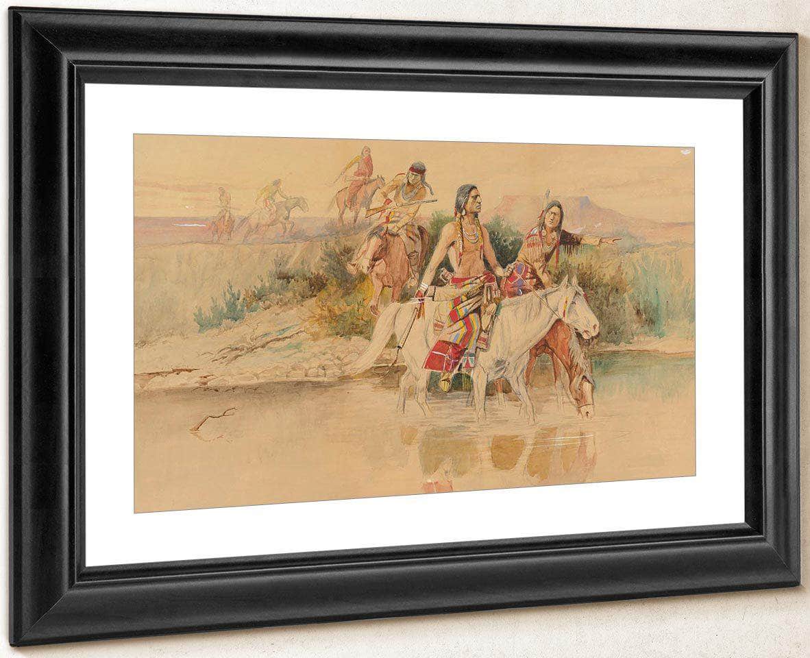 War Party By Charles Marion Russell Fine Art Print