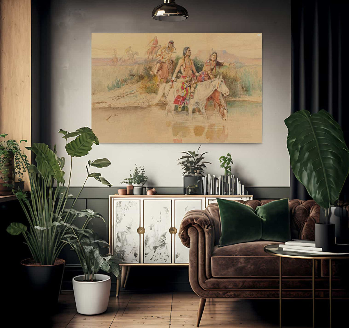 War Party By Charles Marion Russell Fine Art Print