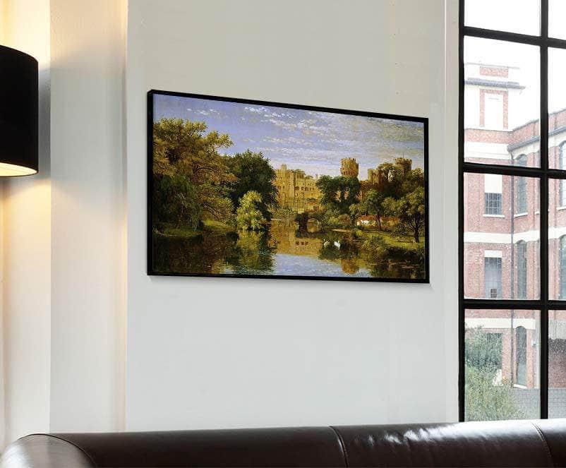 Warwick Castle, England Painting Jasper Francis Cropsey Canvas Art Fine Art Print