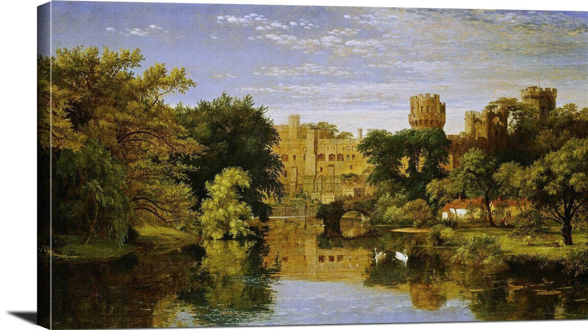 Warwick Castle, England Painting Jasper Francis Cropsey Canvas Art Fine Art Print