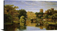 Warwick Castle, England Painting Jasper Francis Cropsey Canvas Art Fine Art Print