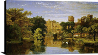 Warwick Castle, England Painting Jasper Francis Cropsey Canvas Art Fine Art Print
