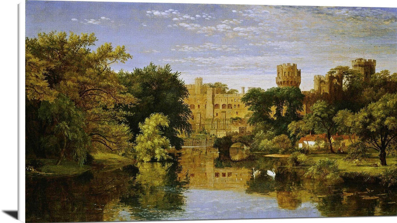 Warwick Castle, England Painting Jasper Francis Cropsey Canvas Art Fine Art Print