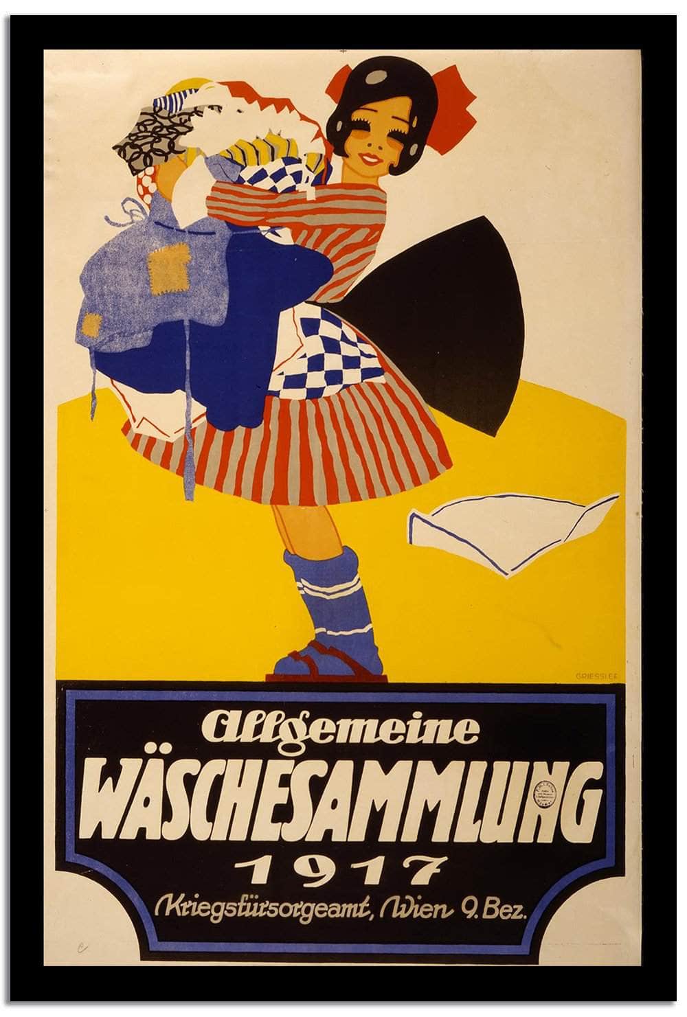 Waschesammlung  Vintage Poster Fine Art Print
