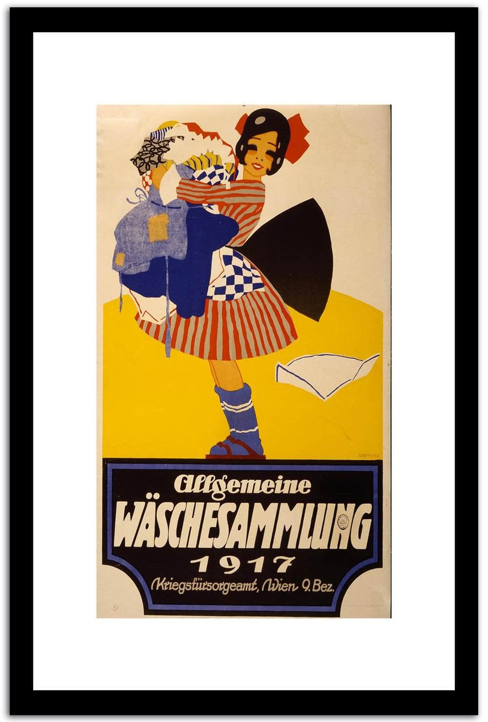 Waschesammlung  Vintage Poster Fine Art Print