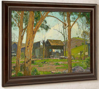 Wash Day At Wendt's Cabin In Trabuco Canyon By William Wendt Fine Art Print