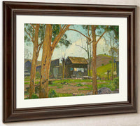 Wash Day At Wendt's Cabin In Trabuco Canyon By William Wendt Fine Art Print