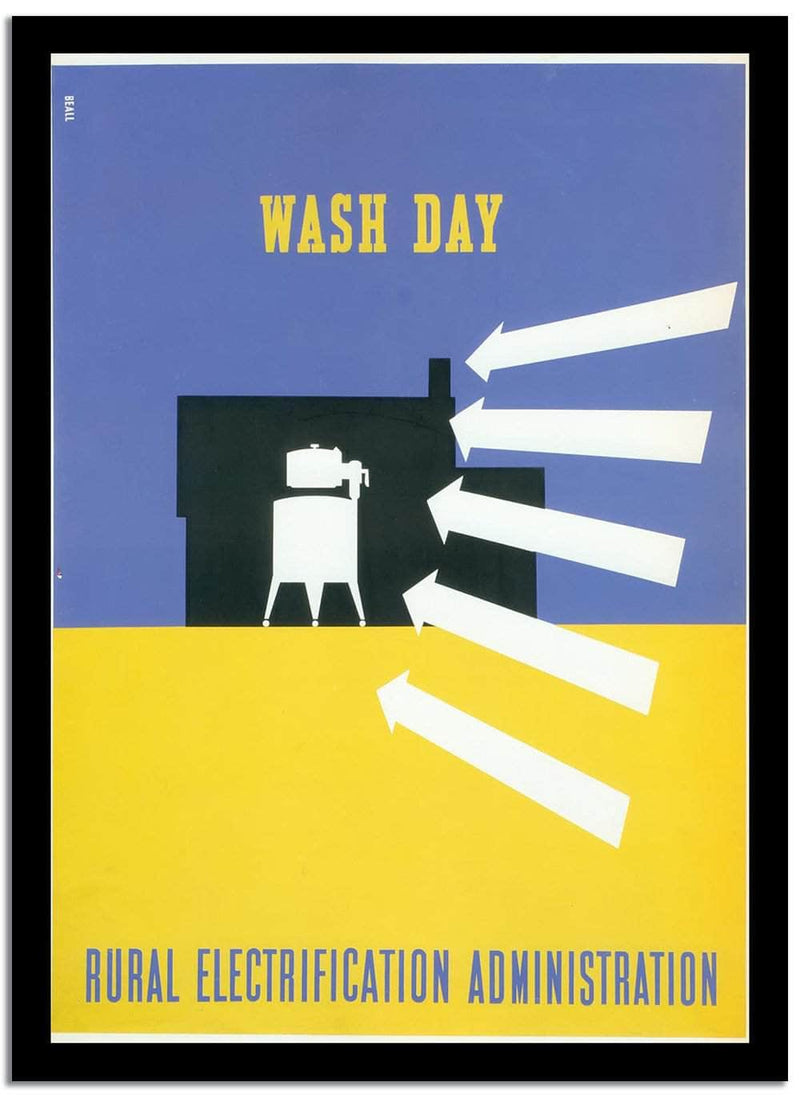 Wash Day  Vintage Poster Fine Art Print