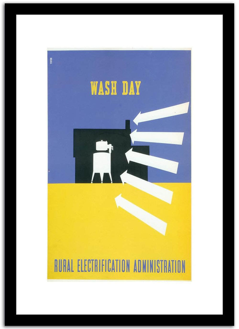 Wash Day  Vintage Poster Fine Art Print