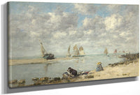 Washerwoman Near Trouville By Eugene Boudin Fine Art Print