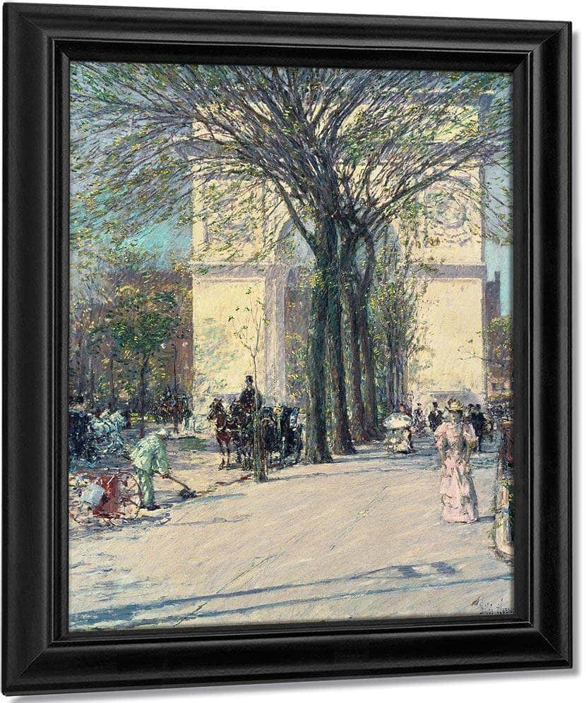 Washington Arch Spring By Childe Hassam Fine Art Print