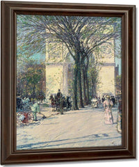 Washington Arch Spring By Childe Hassam Fine Art Print
