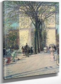 Washington Arch Spring By Childe Hassam Fine Art Print