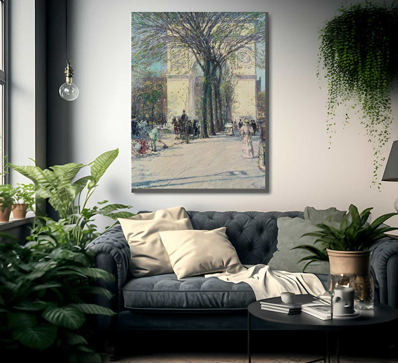 Washington Arch Spring By Childe Hassam Fine Art Print