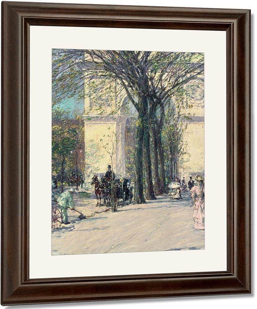 Washington Arch Spring By Childe Hassam Fine Art Print