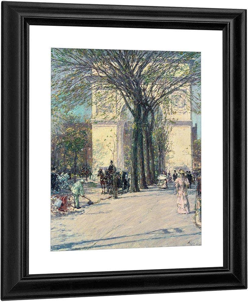 Washington Arch Spring By Childe Hassam Fine Art Print
