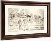 Washington At Mount Vernon (Cancelled Plate From The Portfolio  The Bicentennial Pageant Of George Washington ) By Childe Hassam Fine Art Print