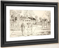 Washington At Mount Vernon (Cancelled Plate From The Portfolio  The Bicentennial Pageant Of George Washington ) By Childe Hassam Fine Art Print