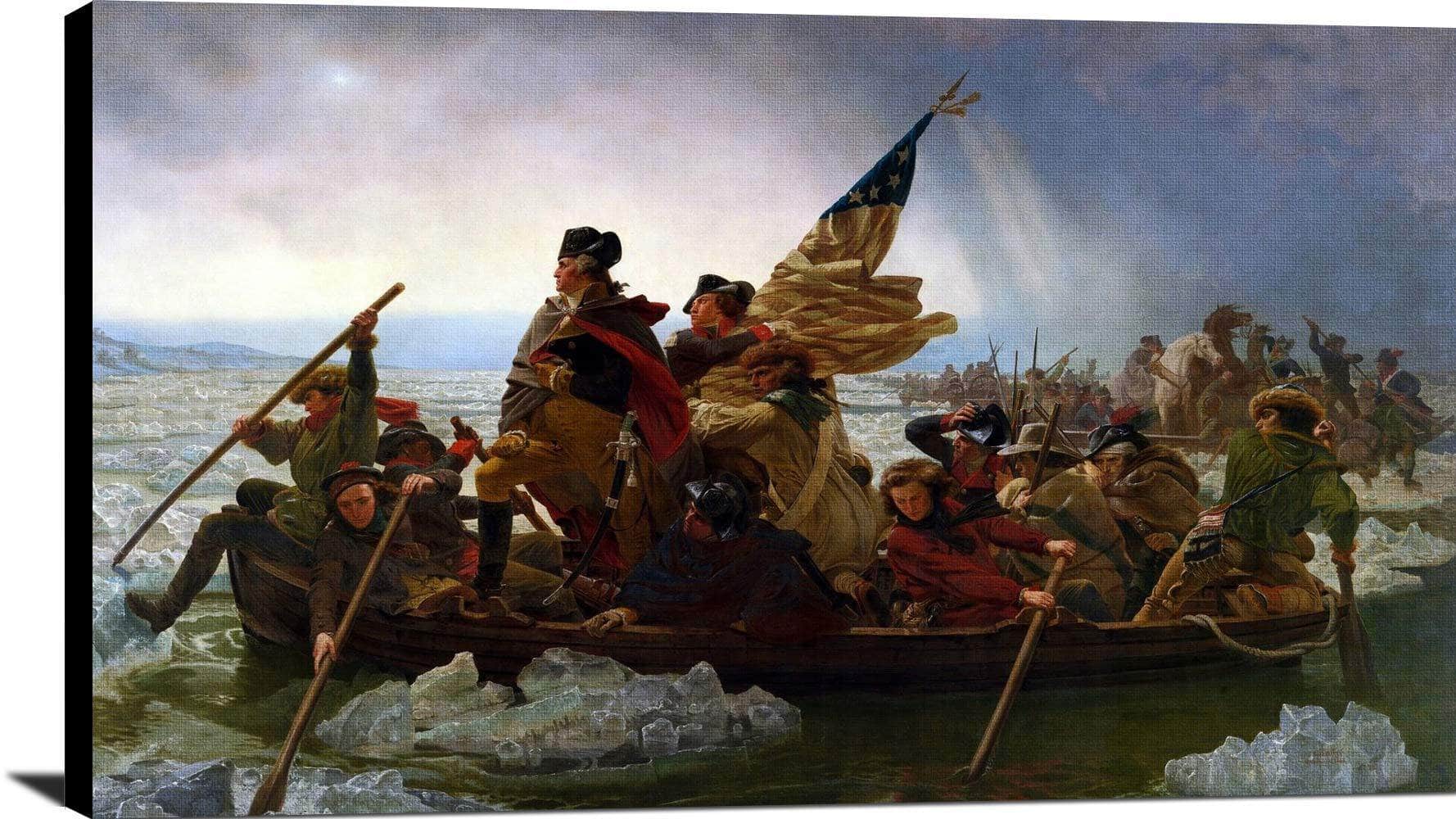 Washington Crossing Delaware Painting Emanuel Leutze Canvas Art Fine Art Print