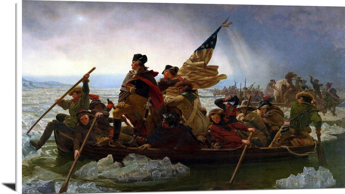 Washington Crossing Delaware Painting Emanuel Leutze Canvas Art Fine Art Print