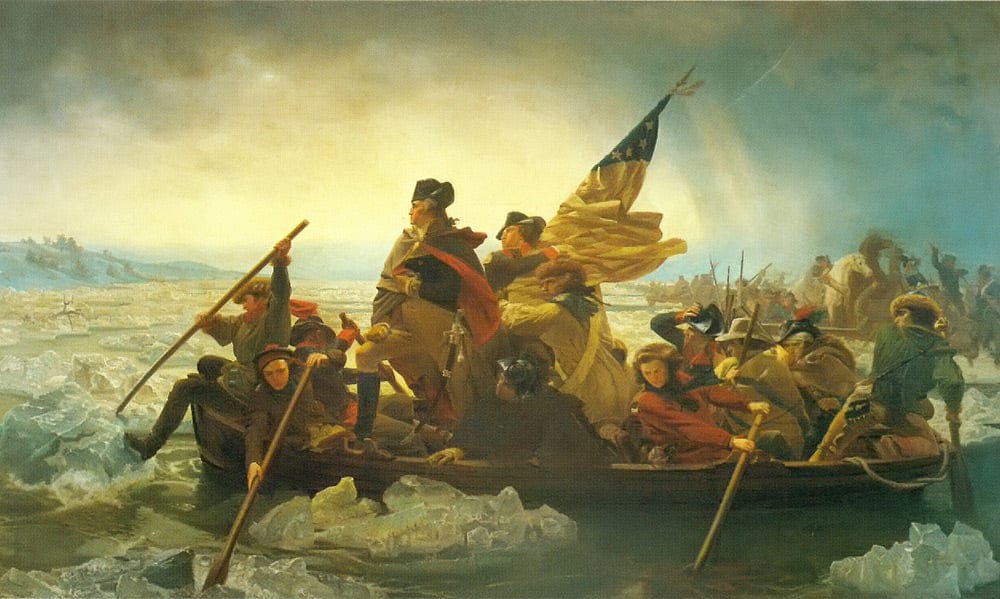 Washington Crossing The Delaware By Emanuel Leutze Fine Art Print