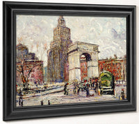 Washington Square Architecture By Ernest Lawson Fine Art Print
