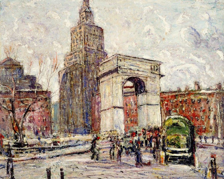 Washington Square Architecture By Ernest Lawson Fine Art Print