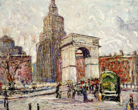 Washington Square Architecture By Ernest Lawson Fine Art Print