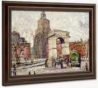 Washington Square Architecture By Ernest Lawson Fine Art Print